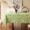 Mantel Estilo Pastoral, Sin Lavado, Impermeable, Resistente al Aceite, Resistente al Calor, Cubierta Rectangular de PVC, Lujo Ligero, Mantel de Mesa de Comedor de Gama Alta