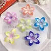 Nuevo Pasador de Flor Plumeria Transfronterizo Europeo y Americano 2025 para Mujer, Pasador Impreso UV para la Parte Posterior de la Cabeza, Accesorio Floral Estilo Vacaciones