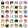 144 Piezas Lindos Dibujos Animados Color Dopamina Gatito con Forma Pegatinas Kawaii Gato Divertido Decoración para Diario Pegatinas DIY