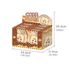 Enfeite de Mesa Desenho Animado Criativo: Três Patinetes Pequenos Casa de Assar Brinquedo Squishy Caixa Surpresa Alívio do Estresse Decoração de Casa Artesanato