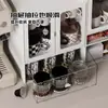 Portavasos de Escritorio Gabinete de Almacenamiento Apilable Estilo Italiano Taza de Café Bolsa de Té para Café Gabinete de Almacenamiento de Múltiples Niveles Estante de Almacenamiento Compartimentado