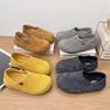Mocasines Estilo Retro para Mujer, Nuevo Modelo Primavera y Otoño 2026, Ante Puntera Ancha Planos de Dos Vías Casuales Slip-On