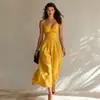 2026 Sitio web independiente europeo y americano TK transfronterizo primavera/verano nuevo vestido sexy de tirantes plisado