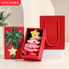 Enfeites de Árvore de Natal de Tricô Mais Vendidos no Exterior, Decorações de Natal Criativas de Crochê e Enfeites de Natal Festivos