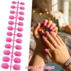 Uñas Postizas Opacas Esmeriladas Populares de Amazon para Niños, Uñas Portátiles en Colores Sólidos y Múltiples Colores, Piezas de Uñas en Diferentes Tamaños