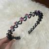 Coreano Super Immortal Estilo Headband Strass Quebrado Cabelo Banda Lavar Rosto Acessórios de Cabelo Feminino Verão Cabelo Weaver Cartão Artefato de Cabelo
