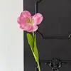 Flor de tulipán artificial individual con un toque de alta gama para decoración de sala de estar en casa, arreglo de escena de boda, arreglo floral
