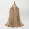 Lenço Longo Bordado de Renda Chiffon para Mulheres, Novo Lançamento de Primavera e Verão, Versátil, Moderno, Leve, Confortável, Xale Protetor Solar