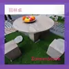 Mesas de Jardim de Granito Podem Ser Personalizadas em Tamanho, Projetadas de Acordo com Desenhos e Vários Acabamentos de Superfície Podem Ser Produzidos Sob Demanda