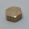 Enchufe de cobre de alambre interior rosca interior tapa de cobre para tubería de cobre sellado fontanería enchufe de cobre hexagonal exterior tapón de tubería venta al por mayor