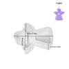 Molde de Gesso para Vela de Aromaterapia de Anjo DIY Resina Epóxi Ornamento Tridimensional Amor Anjo Vela Molde de Silicone