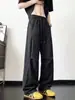 Pantalones utilitarios verde militar para hombre, pantalones anchos holgados de estilo retro americano para otoño, pantalones casuales de marca de moda para adolescentes