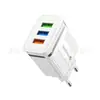 Cargador de teléfono móvil multi-puerto 3USB Phnom Penh 5V2a 12w adaptador de corriente enchufe de pared de carga para el hogar regulaciones europeas y americanas
