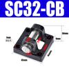 Sc Accesorios de Cilindro Estándar Placa de Montaje Soporte Fijo Base Oreja Sencilla Ca Doble Oreja Cb Placa de Brida Cuadrada Fa/Fb