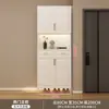 Zapatero de Madera Maciza para Entrada, Gran Capacidad, Divisor Integrado para Sala de Estar, Gabinete de Almacenamiento Montado en la Pared