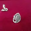 Joyería Artesanal Étnica Miao de Guizhou Accesorios de Bordado Miao Base para Anillo de Plata Miao DIY Montura para Incrustar Piezas Bordadas Base para Anillo