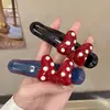 Elegante Pinza de Pato Roja con Lazo para Mujer, Pinza para el Pelo de Línea Única de Nuevo Estilo de Alta Gama 2025 para la Parte Posterior de la Cabeza, Pasador