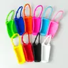 Funda de Silicona para Botella de Gel Antibacteriano para Manos sin Enjuague, Hecha a Medida de Fábrica, para Protección y Desinfección, Forma Trapezoidal de 30 ml, Rellenable para Perfume, Dispensador Elástico
