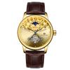 FORSINING Fusini 8179 Reloj Mecánico Automático para Hombre de Negocios con Fondo Calado para Hombre