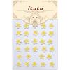 Itutu verano refrescante nuevo lindo flor de huevo relieve calcomanías para arte de uñas flor de menta flor de cinco pétalos tridimensional 355