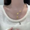 Colar Moderno com Franjas e Design de Cabaça Ice Crushed para Mulheres, Apresentando Pingente Fashion de Escama de Peixe com Toque de Luxo, Adequado para Outono e Inverno