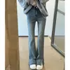 Garota rechonchuda Jeans Rasgado Picante Feminino plus size Elástico Corpo em Pera Perna Grossa Quadril Largo Skinny Calças Primavera