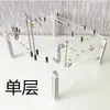 Gabinete de Computador de Mesa Horizontal Totalmente Transparente em Acrílico, Gabinete ATX Personalizado, Gabinete Criativo Estilo Aberto Mitx