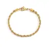 Chihang Joias Corrente Torcida Transfronteiriça Pulseira Hip-Hop Punk Dourada Aço Inoxidável Pulseira Banhada a Ouro Joias de Mão Atacado