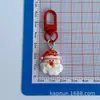 Chaveiro de Natal Rena Fofa Desenho Animado Resina Papai Noel Pingente de Mochila de Estudante Acessório para Melhor Amigo Presente