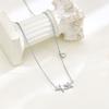 Collar de estrella de mar de plata esterlina S925 con múltiples combinaciones, elegante joyería de nicho, cadena de clavícula de estrella simple y fresca, accesorios para mujer