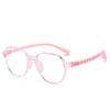 Gafas de moda para niños con montura polygon TR90 y silicona suave, aptas para estudiantes de primaria con miopía, astigmatismo, ambliopía, montura cómoda