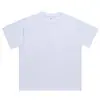 Ponto 320g Algodão Puro Peso Pesado Americano Ombro Caído Cor Pura Manga Curta Solta Versão Grande Camiseta Masculina Camiseta Feminina para Usar por Baixo
