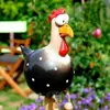 Frango de Perna Pendurada Olhudo Transfronteiriço Decoração de Resina Tema Primavera para Cerca Jardim Quintal Frango de Perna Longa Decoração Atacado
