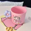 Vaso para Enjuague Bucal Infantil de Gatito de Dibujos Animados, Duradero y Ligero, Adecuado para Uso en Casa, Parejas, con Asa, Portacepillos de Dientes, Vaso para Lavarse para Dormitorio Estudiantil
