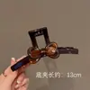 Pinza Elegante Retro de Acetato Marrón Melanoid para Moño Clip de Tiburón Grande Nuevo Accesorios para el Cabello Otoño/Invierno