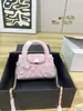 Bolso de mano transfronterizo para mujer, estilo europeo y americano, patrón de diamantes Coco, solapa con cadena, para hombro, mano y crossbody, bolso de cuero de lujo