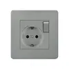 Comercio exterior 86 panel de enchufe de pared estándar europeo Europeo estándar europeo Alemán 16A regulación estándar alemán enchufe USB