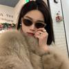 Gafas de Sol Retro Ojo de Gato Estampado de Leopardo de Celebridades de Internet Europeas y Americanas Para Conducir Xiaohongshu Gafas de Sol Polarizadas de Gama Alta Forma Cóncava-