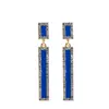 Novos Brincos de Pino em Prata S925 Elegantes com Cravação de Diamantes Longos Moda Coreana Personalidade OL Brincos Versáteis Brincos com Franjas Mulheres