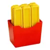 Caja de almacenamiento creativa con pegatina magnética para refrigerador para moldes de hielo para papas fritas largas, máquina de hielo casera, cubitos de hielo de grado alimenticio para uso doméstico