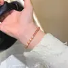 Pulsera elástica de ágata rojo del sur natural empalmada con perlas de agua dulce naturales para mujer, pulsera exquisita de nicho rosa y de temperamento dulce