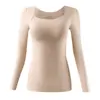 Ropa interior nueva Otoño e Invierno 2026 con Almohadillas en el Pecho, Chaleco Cálido, No Necesita Sujetador, Top de Capa Base sin Costuras, Chaleco Cálido