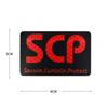 Parche de Velcro con Logo de la Fundación SCP Reflectivo Parche de Capítulo Brazalete Hobby Naturaleza Chaleco Táctico SCP