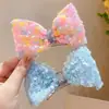 Pinza para el Cabello de Sirena con Lentejuelas Ji Estéreo Infantil con Lazo Producto de Celebridad de Internet Puesto Callejero Tocado Luminoso Accesorios para el Cabello de Niñas