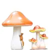 Adornos de Hongo Grande Simulados, Esculturas para Paisajismo de Jardín al Aire Libre, Decoraciones para Entrada de Casa, Jardín, Patio