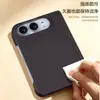 Funda para Teléfono Plegable Apple Duo iPhone 18U Fibra de Carbono Magnética Doble Eje Semi-Cubierta Anti-Caídas Dura