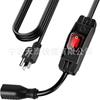 Cable de extensión con interruptor de encendido/apagado, interruptor a prueba de agua, sin inserción ni extracción, sin interruptor de encendido incorporado