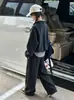 Conjunto Casual de Otoño para Niñas 2026 Nueva Moda Primavera-Otoño Sudadera con Cuello Alto y Pantalones de Pierna Ancha Conjunto de Dos Piezas