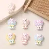 Dibujos animados DIY Accesorios de resina Ramo Gato pequeño Pegamento de crema Hecho a mano Pinza para el pelo Funda para teléfono móvil Hebilla de zapato Accesorios
