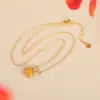 Yuebao Joyería Cera de Abeja Plata de Ley S925 Chapado en Oro Calabaza Hebilla de Seguridad Nuevo Chinoiserie Estilo Nacional Collar para Clavícula Joyería al por Mayor